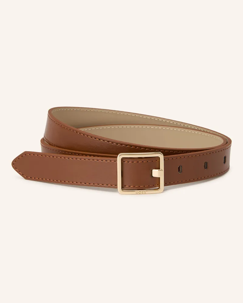 HUGO BOSS Ledergürtel ELERI Braun