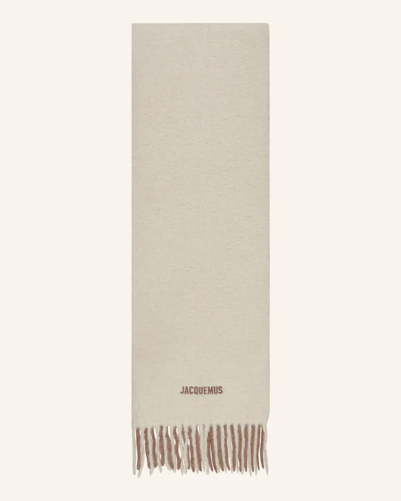 Jacquemus Alpaka-Schal L Echarpe Moisson beige Beige