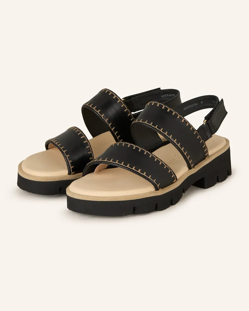 paul green Plateau-Sandalen STAR Schwarz