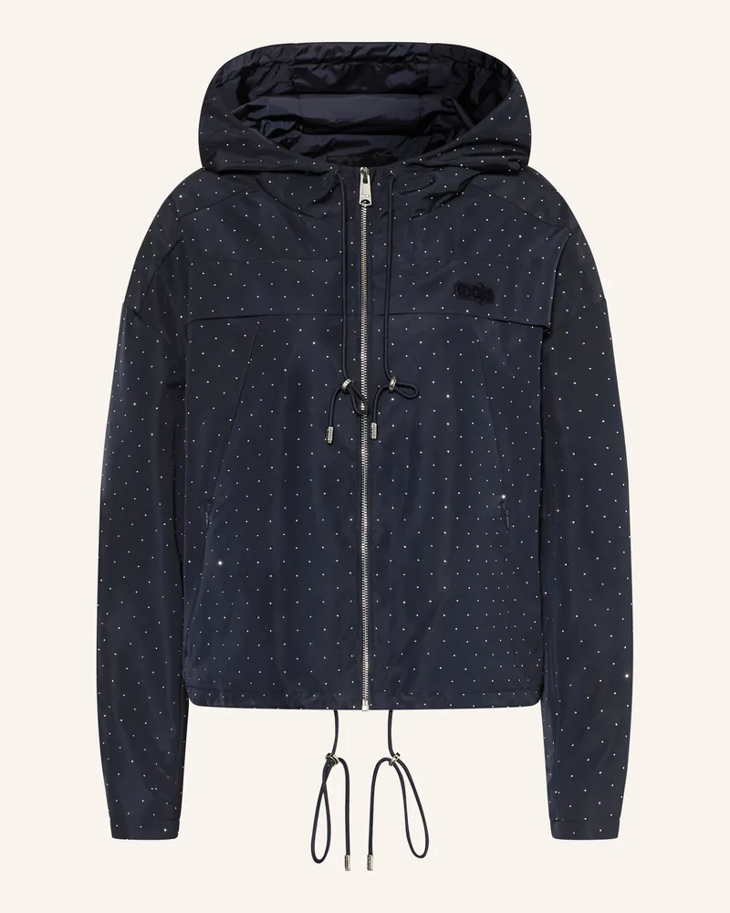 Maje Jacke mit Schmucksteinen Dunkelblau