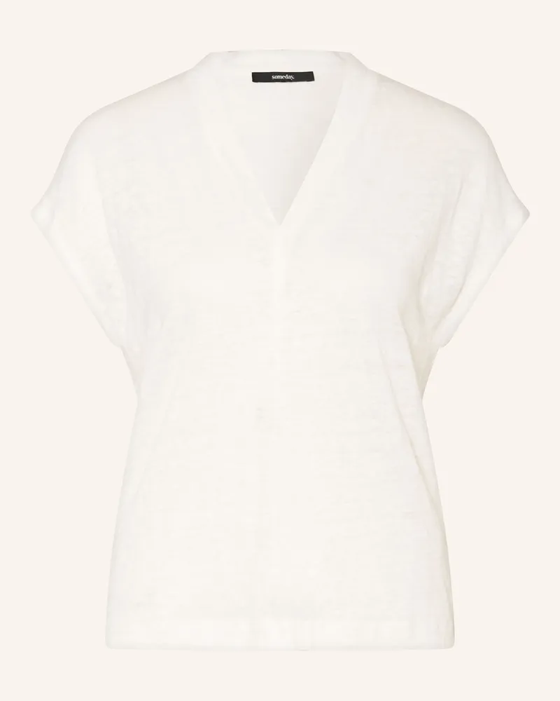 someday. T-Shirt KUINN aus Leinen Ecru