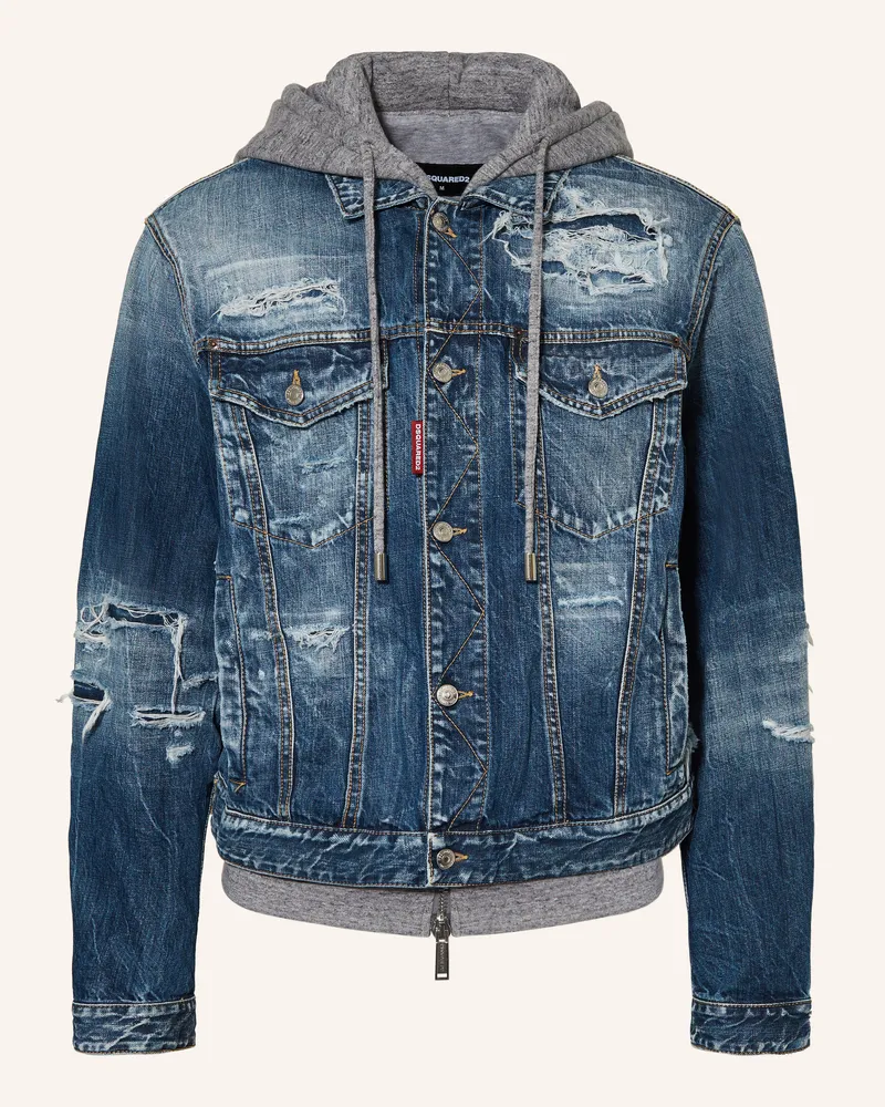 Dsquared2 Jeansjacke mit Blende Blau