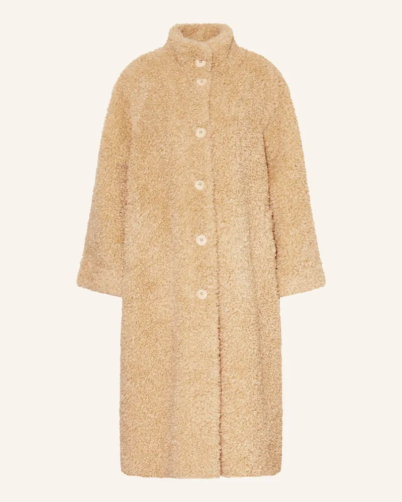 Essentiel Teddyfell- Mantel Beige