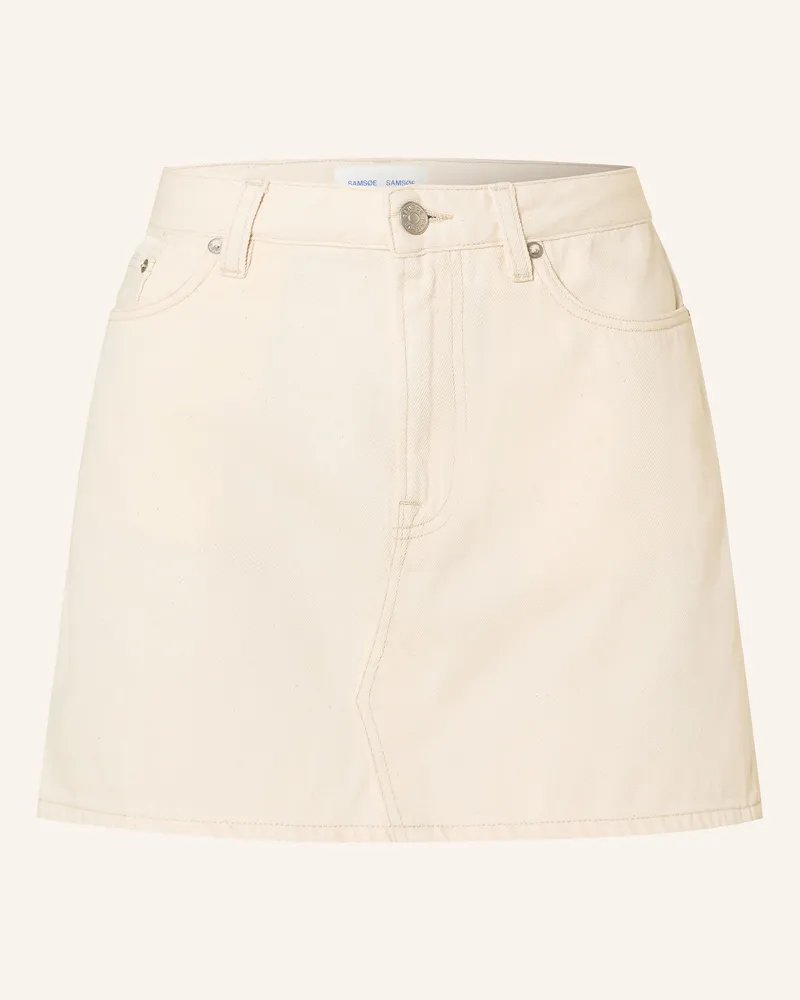 Samsøe & Samsøe Jeansrock Sashelly weiss Ecru