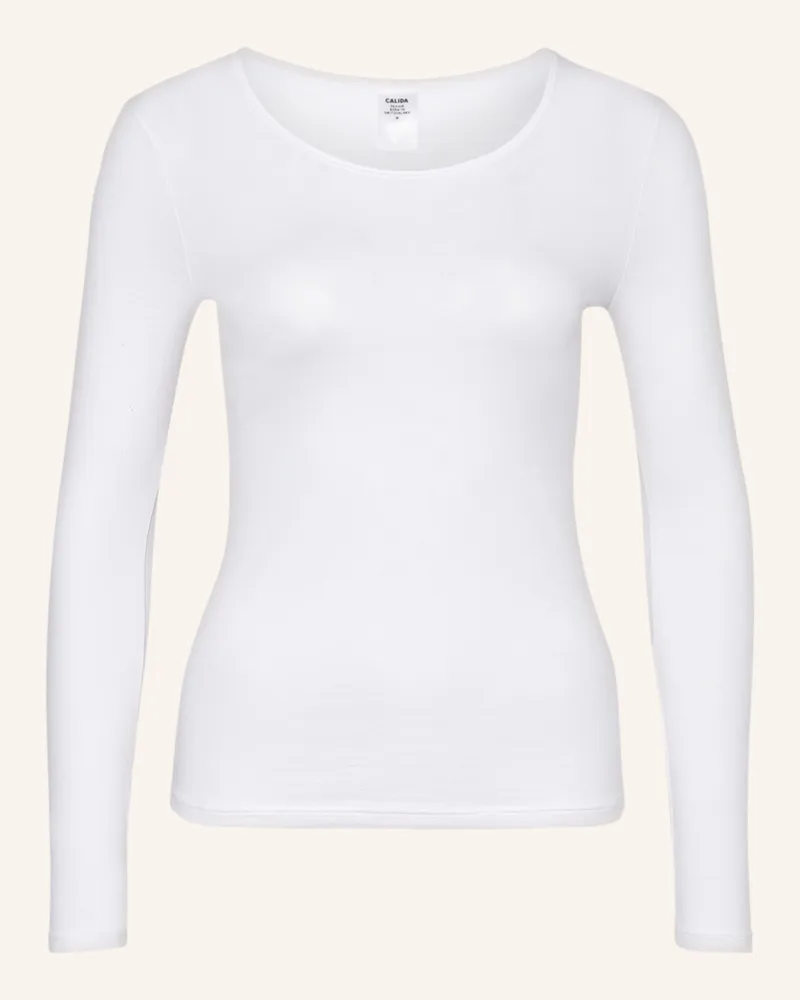 Calida Longsleeve Natural Comfort weiss Weiss