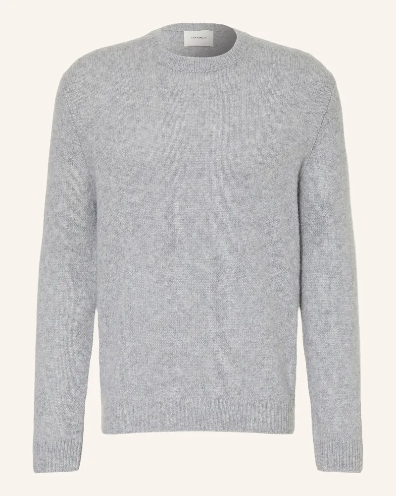 Lisa Yang Pullover Baxter Mit Cashmere grau Hellgrau
