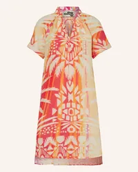 Yippie Hippie Kleid mit Leinen Orange