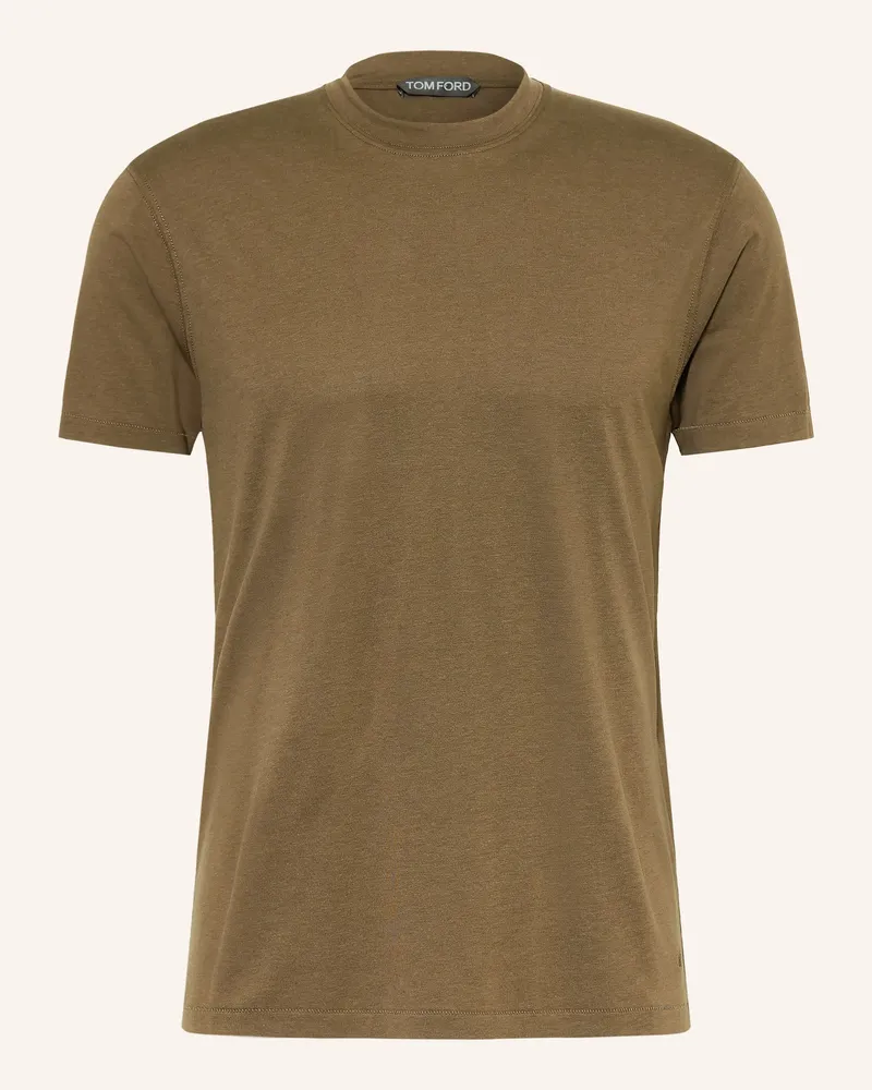 Tom Ford T-Shirt gruen Braun