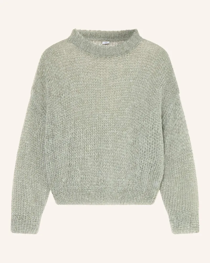 MAIAMI Mohair-Pullover Grün