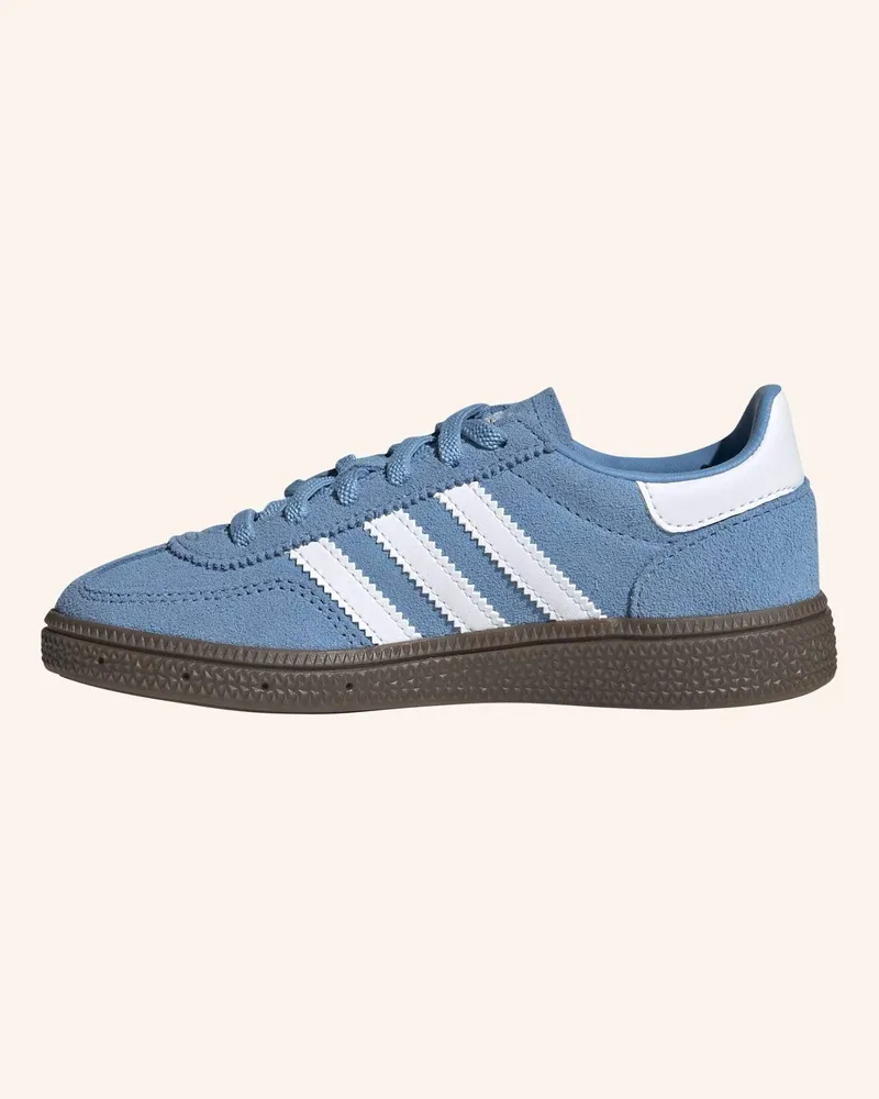 adidas Handball Spezial Schuh, Komfortverschluss, Elastische Schnürsenkel blau Weiss