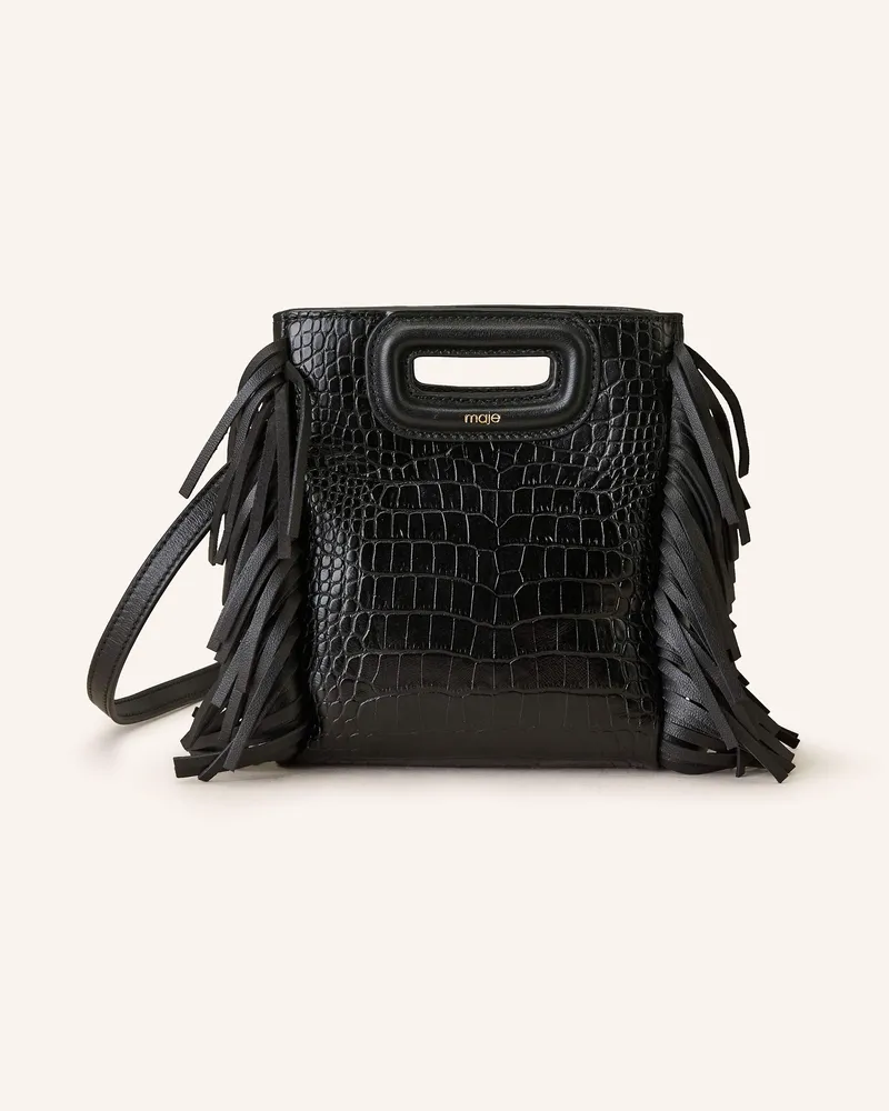 Maje Schultertasche Schwarz