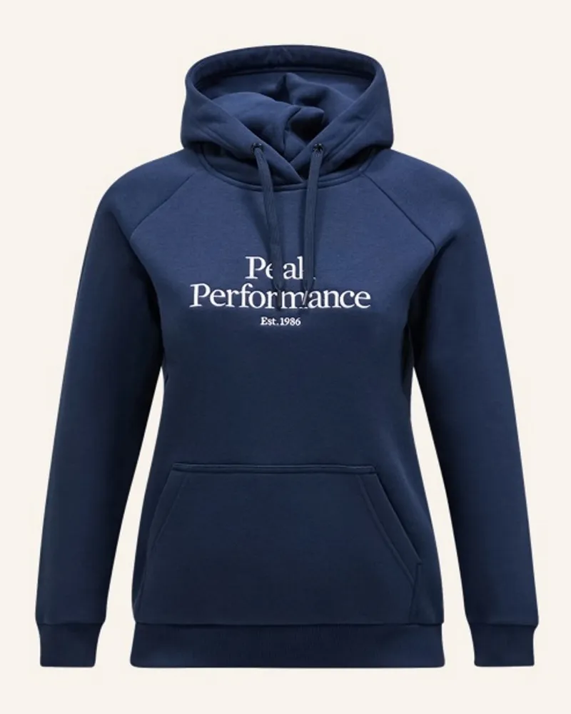Peak Performance Hoody Original Hood blau Blau