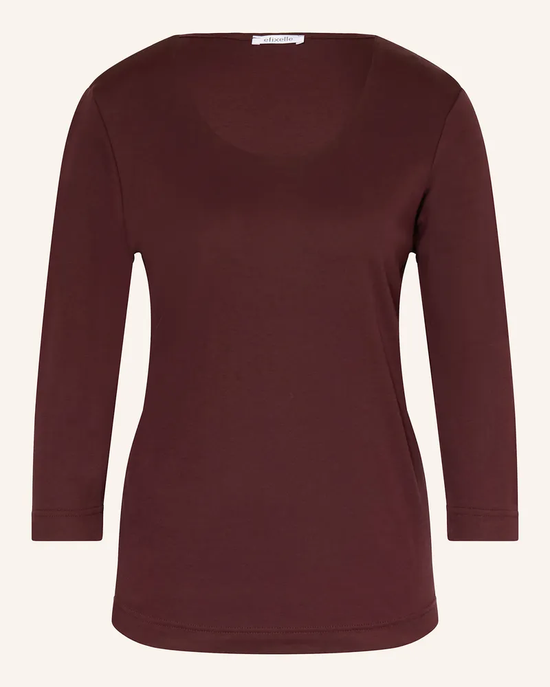 Efixelle Shirt mit 3/4-Arm Dunkelrot