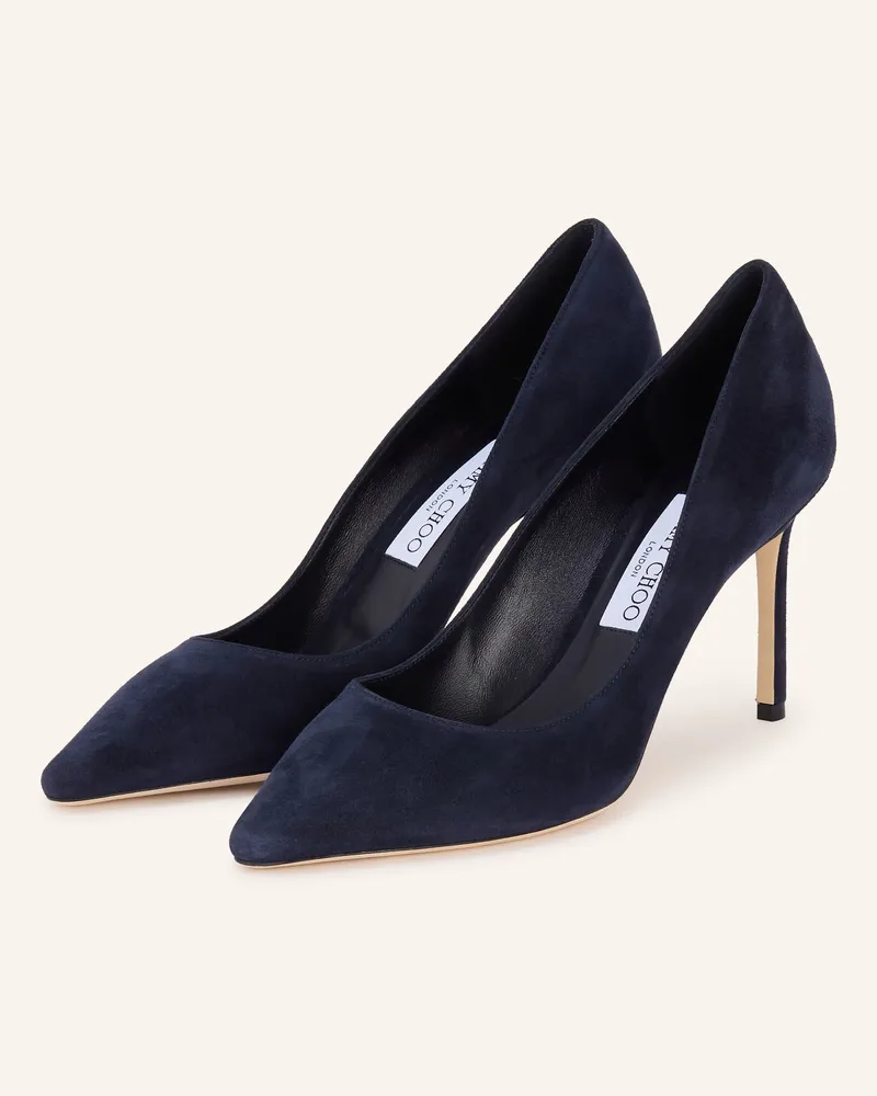 Jimmy Choo Pumps Romy 85 blau Dunkelblau