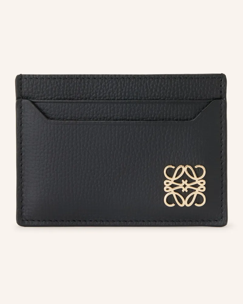 Loewe Kartenetui Anagram schwarz Schwarz