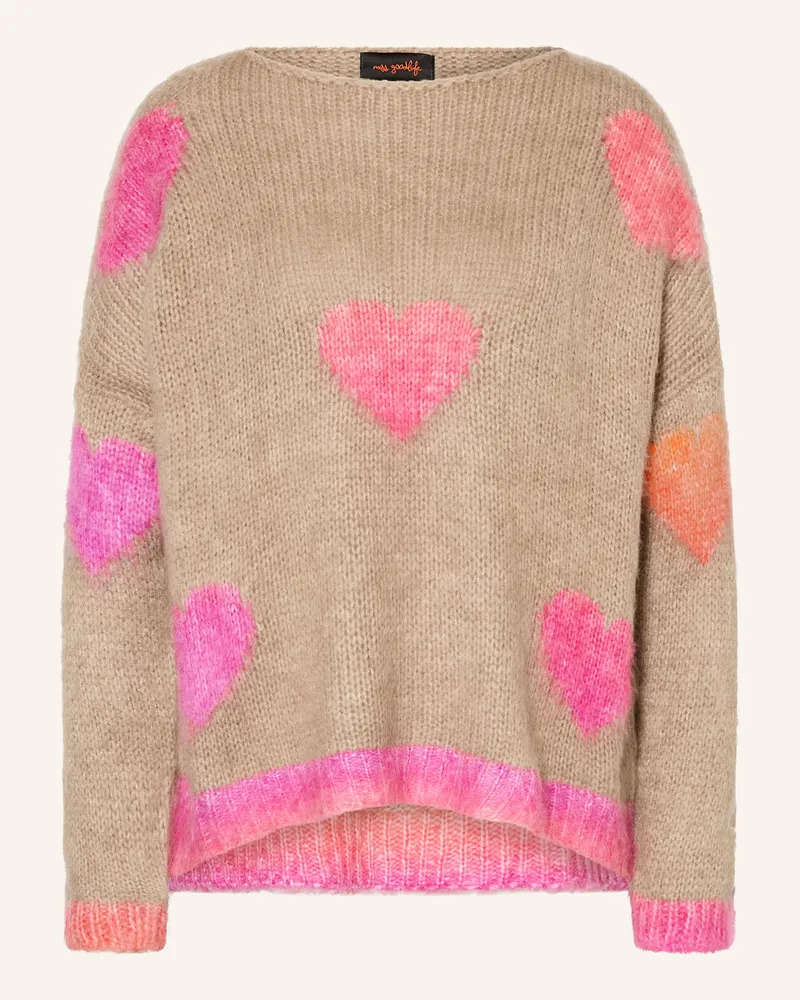 Miss Goodlife Pullover mit Alpaka Hellbraun