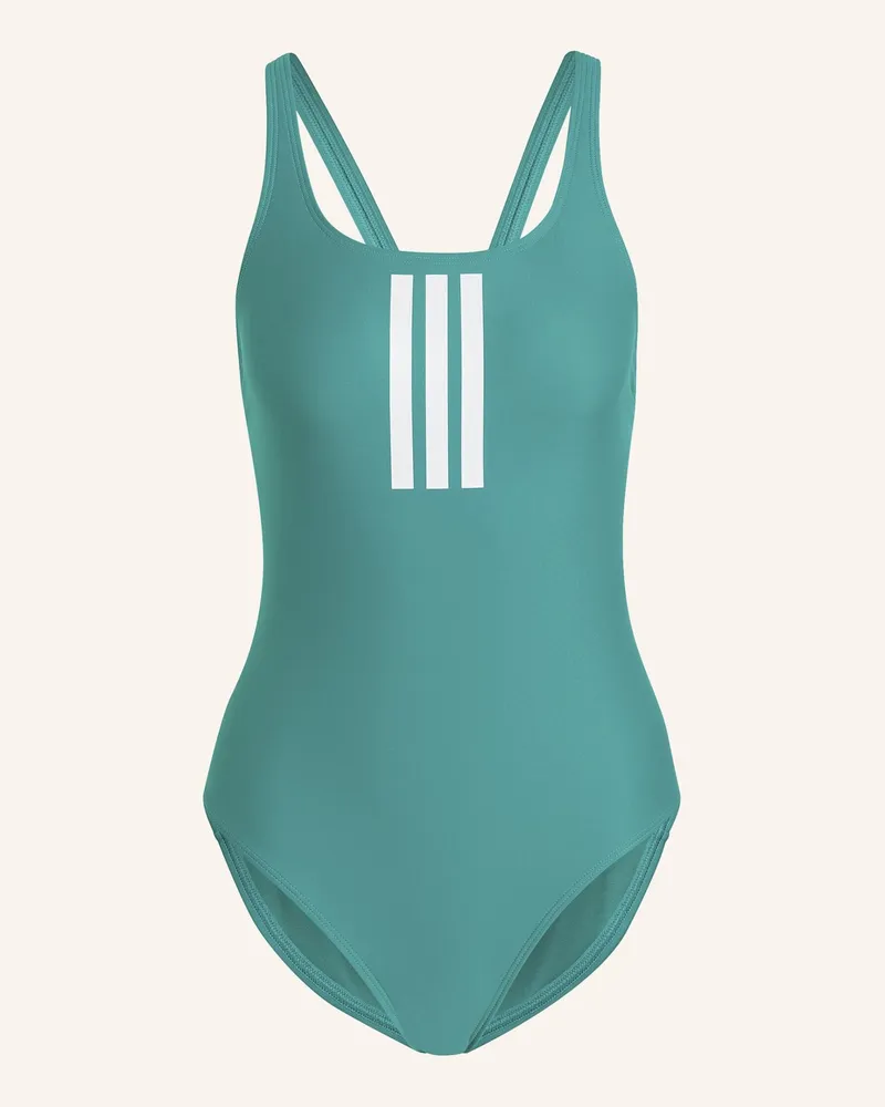 adidas Badeanzug 3-Streifen gruen Grün