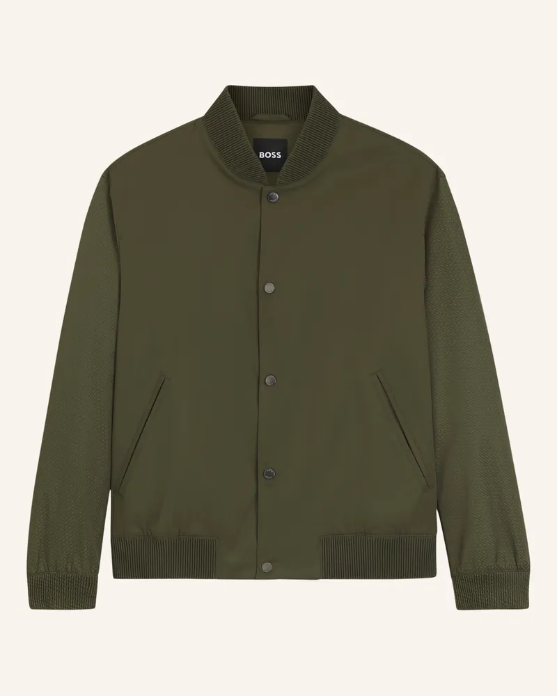 HUGO BOSS Jacke H-Covor Relaxed Fit gruen Grün