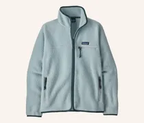 Fleecejacke Retro Pile blau