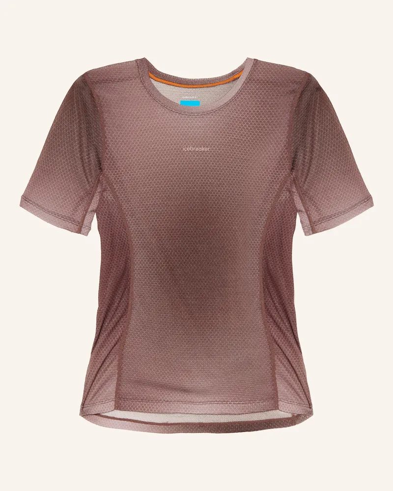 Icebreaker Funktionsshirt Merino 75 Cool-Lite™ Featherl beige Braun