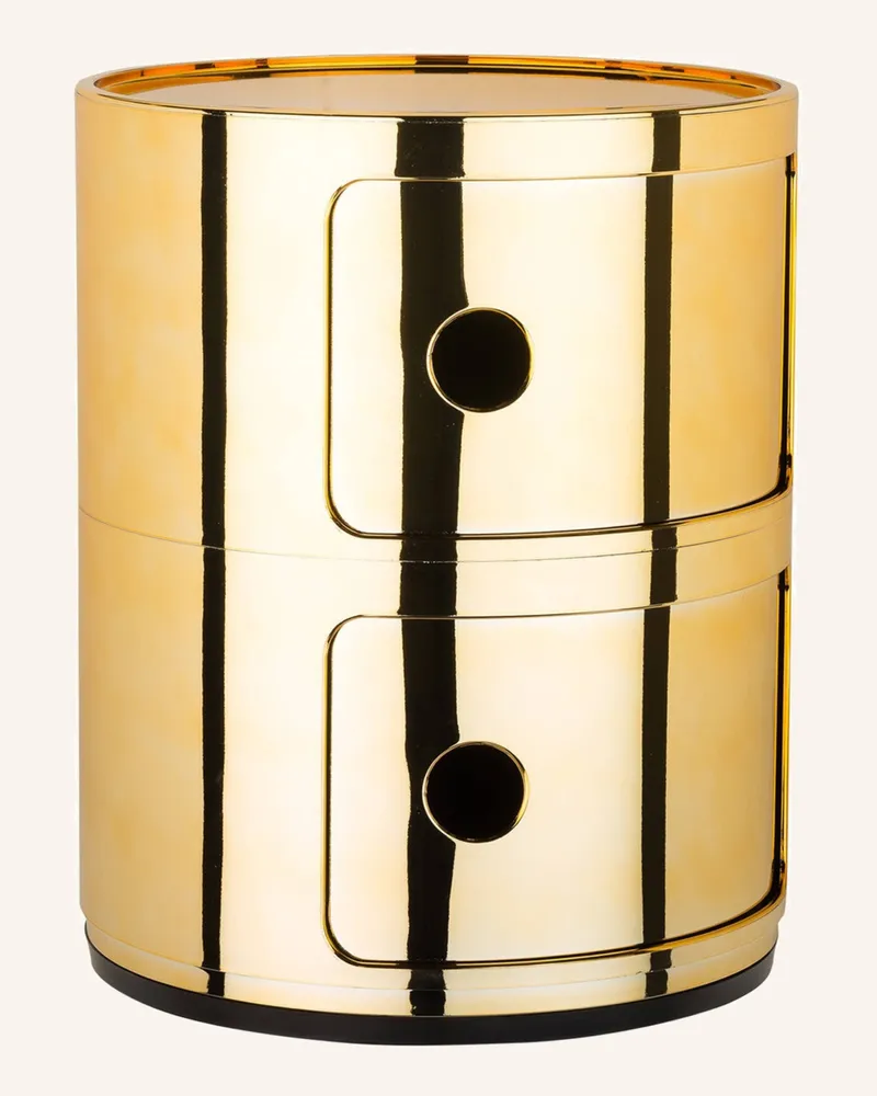 Kartell Beistelltisch Componibili gold Gold
