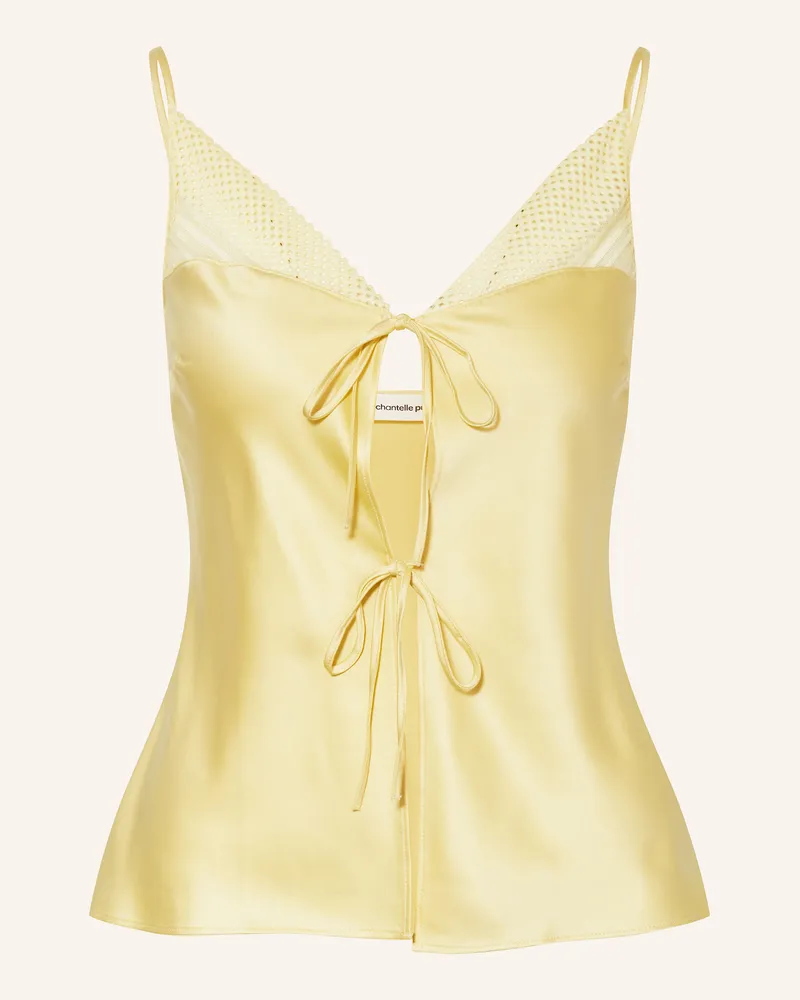 Chantelle Schlafshirt PLAY aus Satin Gelb