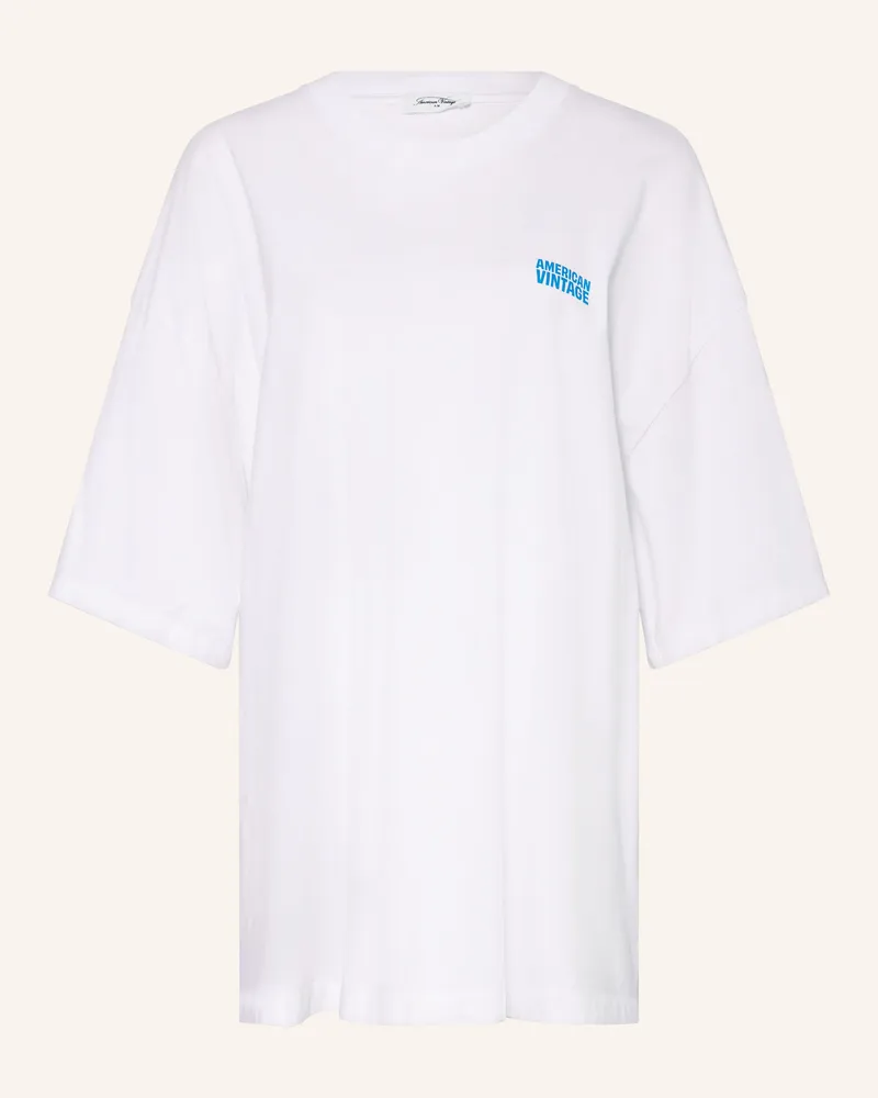 American Vintage Oversized-Shirt GIXY Weiss