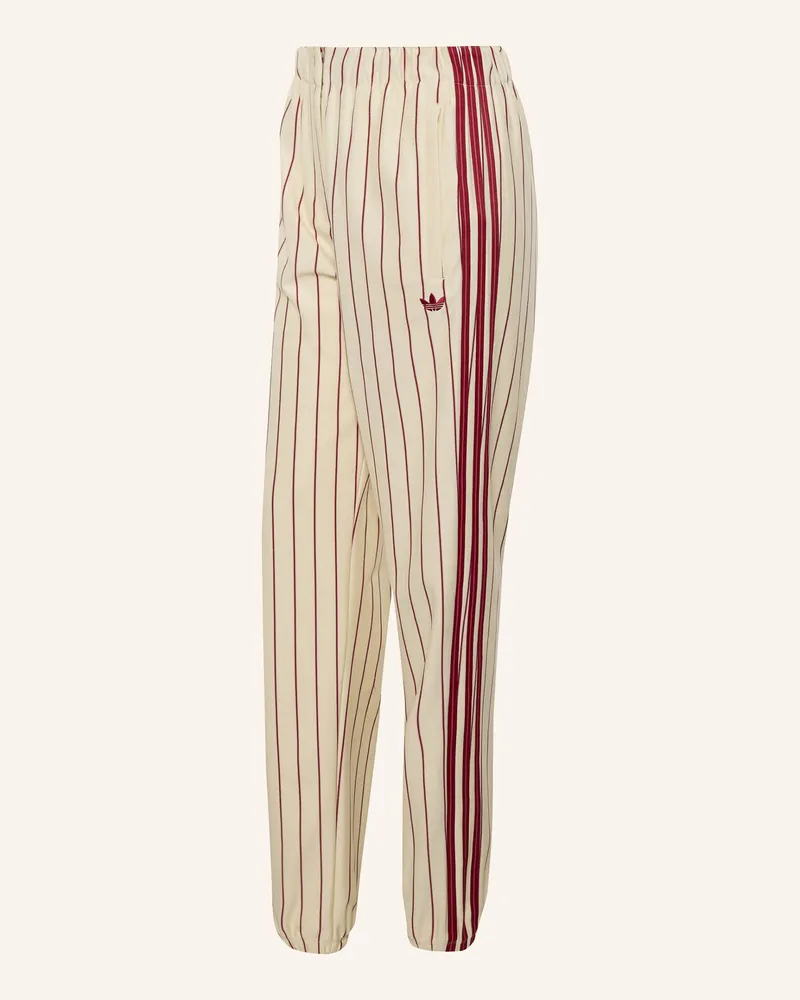 adidas Pinstripe Firebird Trainingshose gelb Creme
