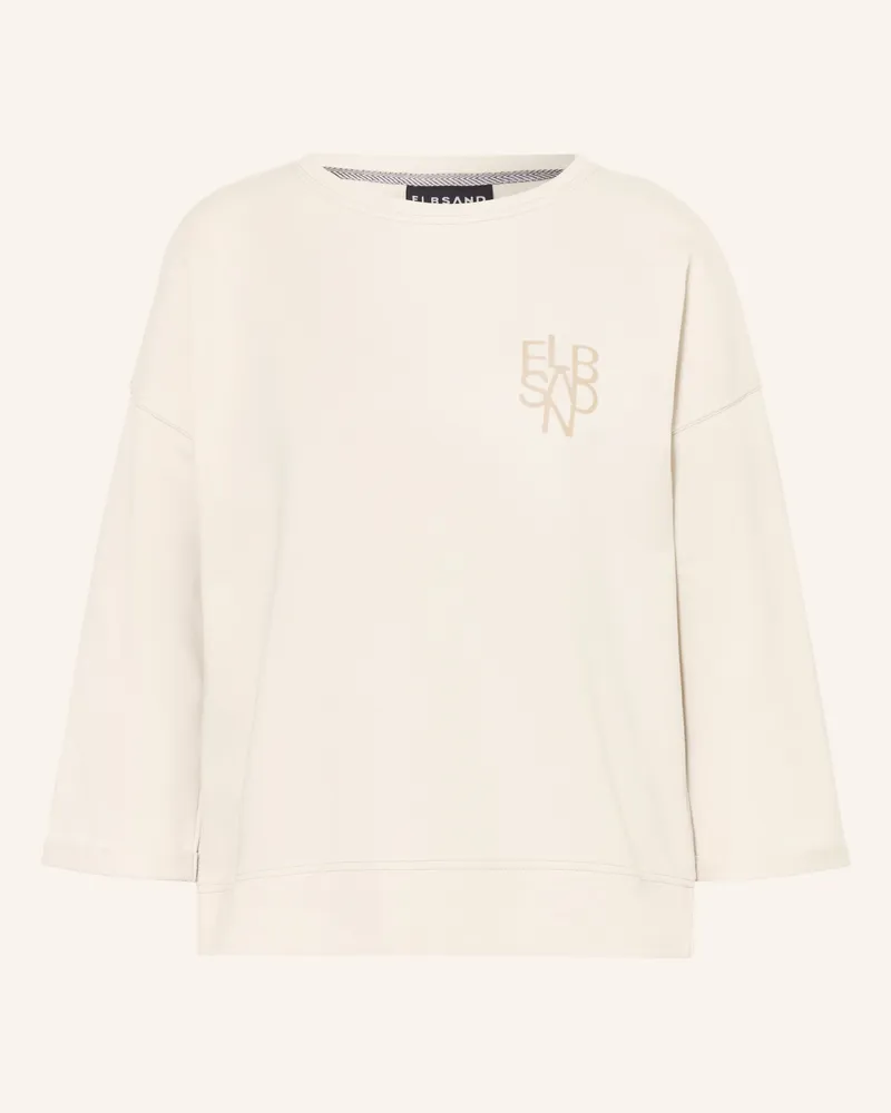 ELBSAND Sweatshirt Zoey Mit 3/4-Arm beige Beige