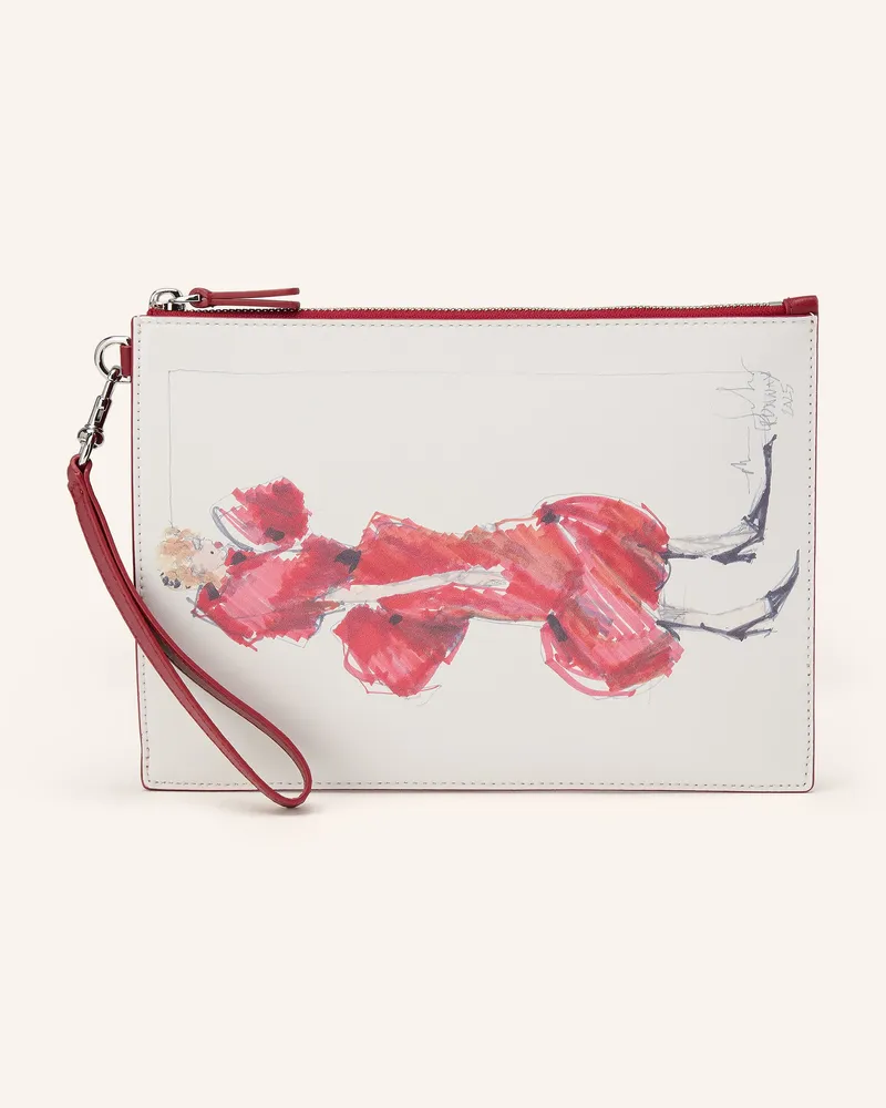Marc Jacobs Pouch The Runway Illustration Wristlet rot Rot