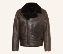 Lederjacke Buxton braun