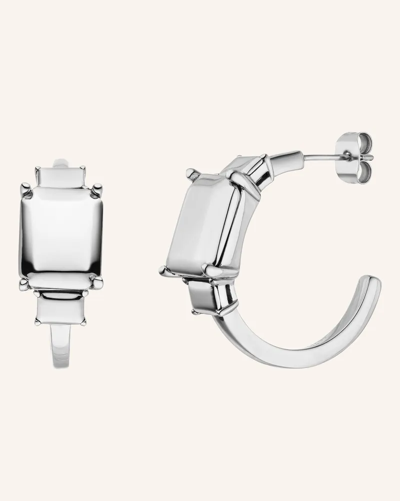 Liebeskind Creolen  Aus  Edelstahl silber Silber