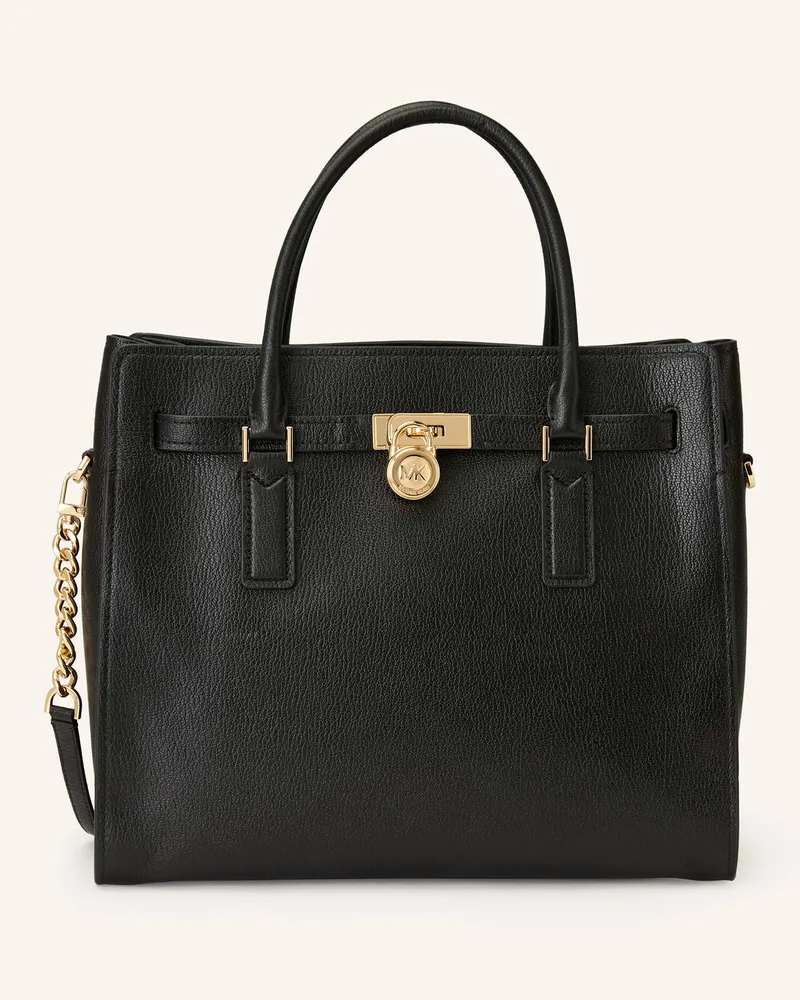 Michael Kors Handtasche HAMILTON HAT LOCK Schwarz