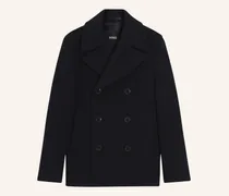 Mantel H-Hyde-Peacoat-264 Slim Fit blau
