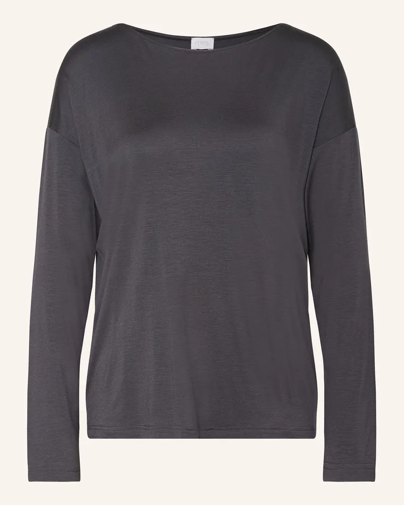 Mey Schlafshirt Serie Pure Chic grau Dunkelgrau