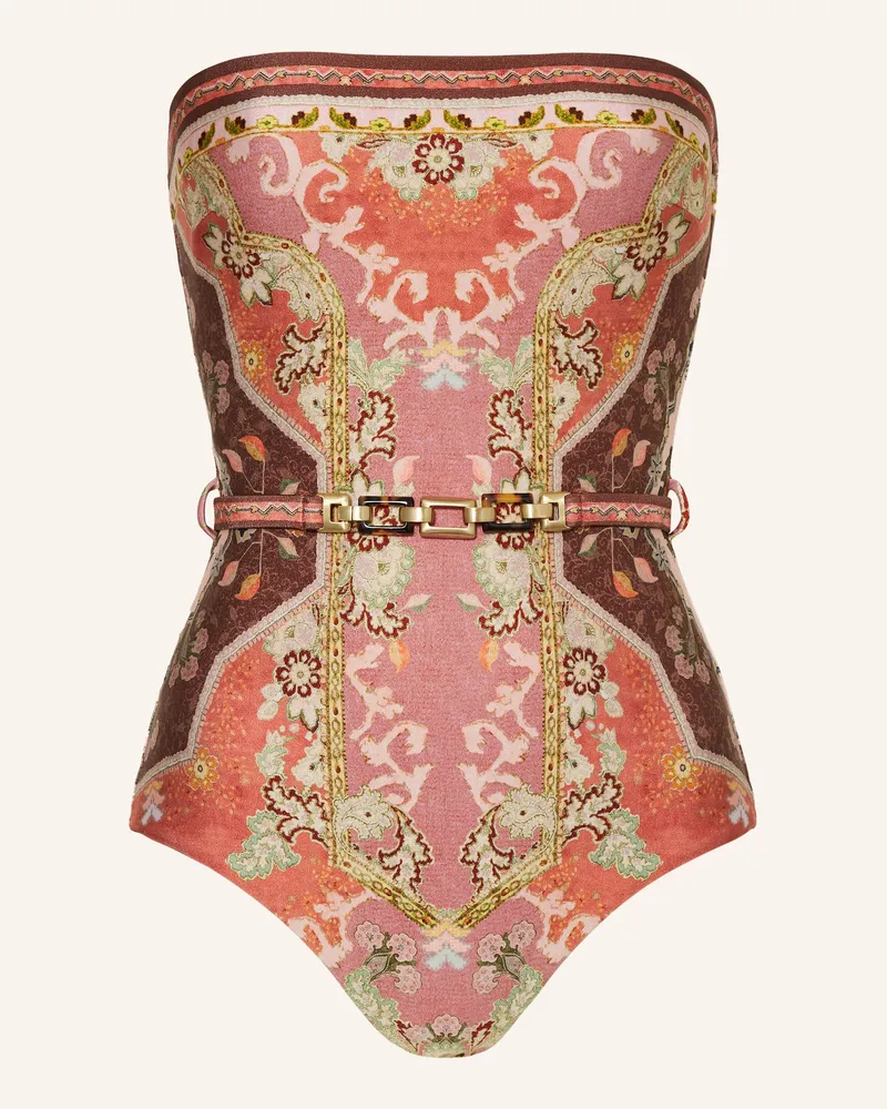 Zimmermann Bandeau-Badeanzug WYLIE Braun