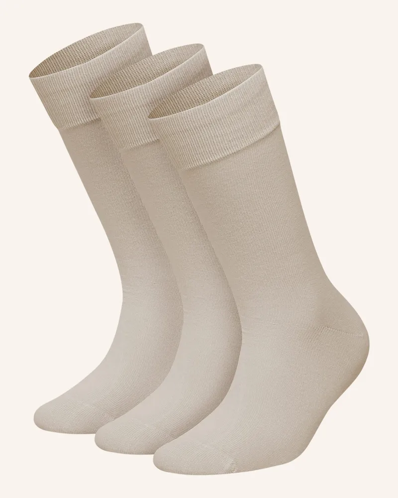 DillySocks 3er-Pack Socken One Color Smooth beige Beige