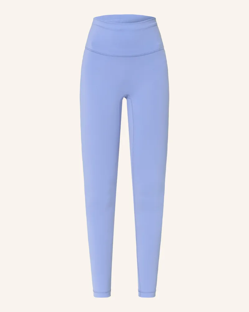 LULULEMON Tights WUNDER TRAIN 28IN Hellblau