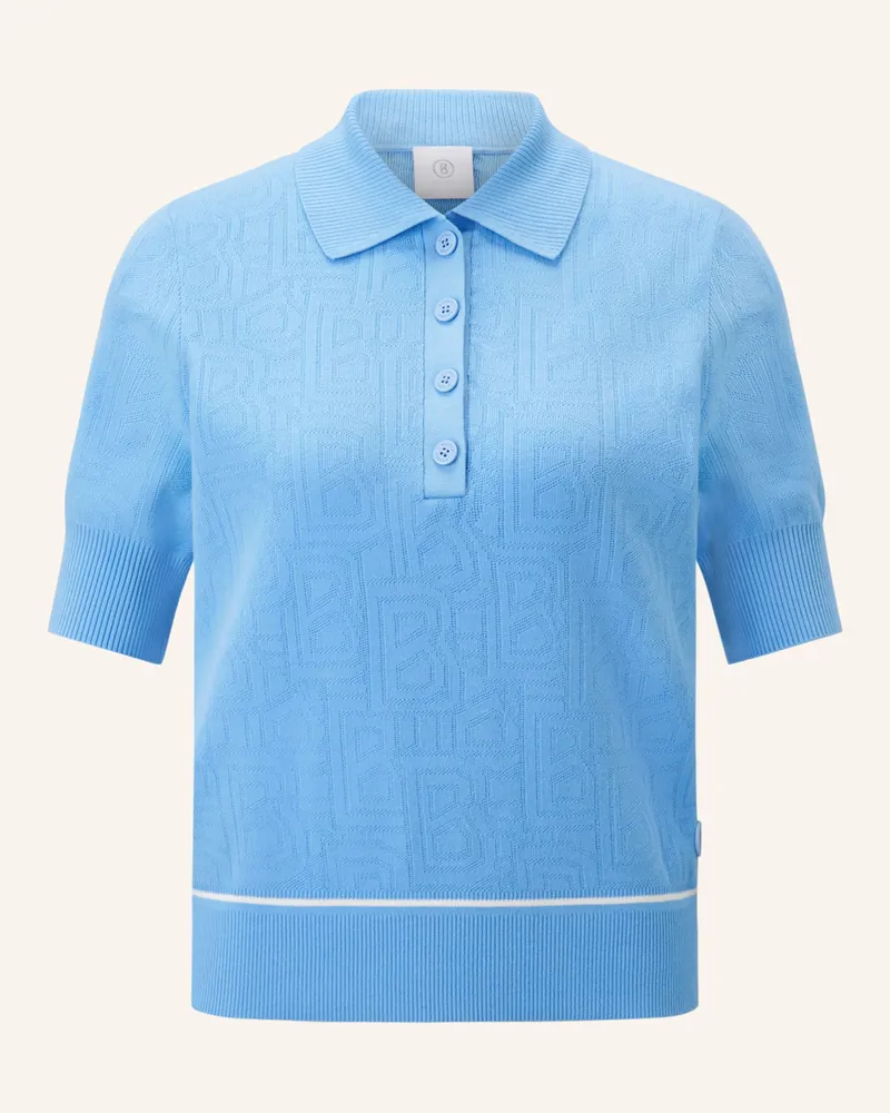Bogner Strick-Poloshirt MAIA Hellblau