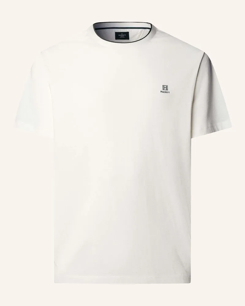 Hackett T-Shirt Heritage H Small Logo weiss Creme