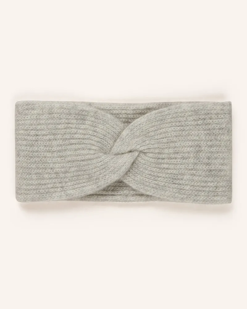Mrs & HUGS Stirnband aus Cashmere Hellgrau