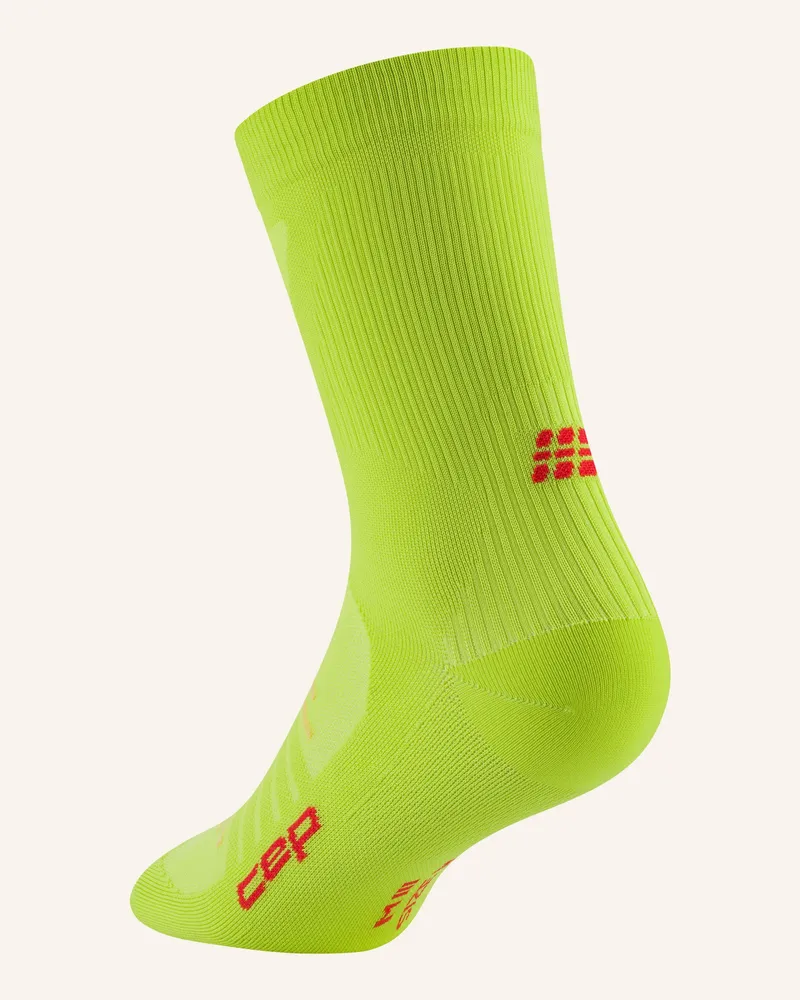 CEP CEP CEP pro run ultralight socks, mid cut, women Hellgrün