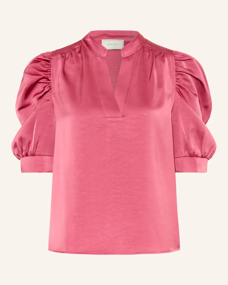 Neo Noir Blusenshirt ROELLA aus Satin Hellrot