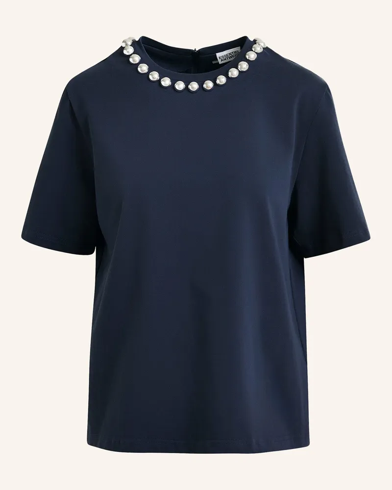Essentiel T-Shirt INTENSO mit Nieten Blau