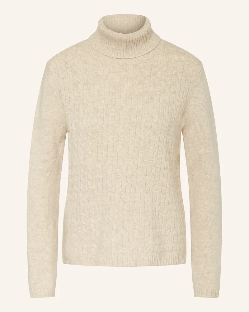 Darling Harbour Rollkragenpullover Beige