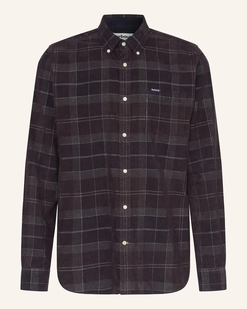 Barbour Cordhemd BLAIR Tailored Fit Dunkelbraun