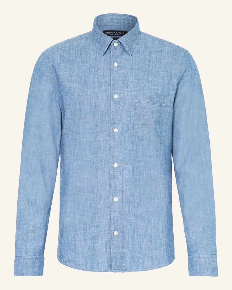 Marc O'Polo Hemd Shaped Fit Hellblau