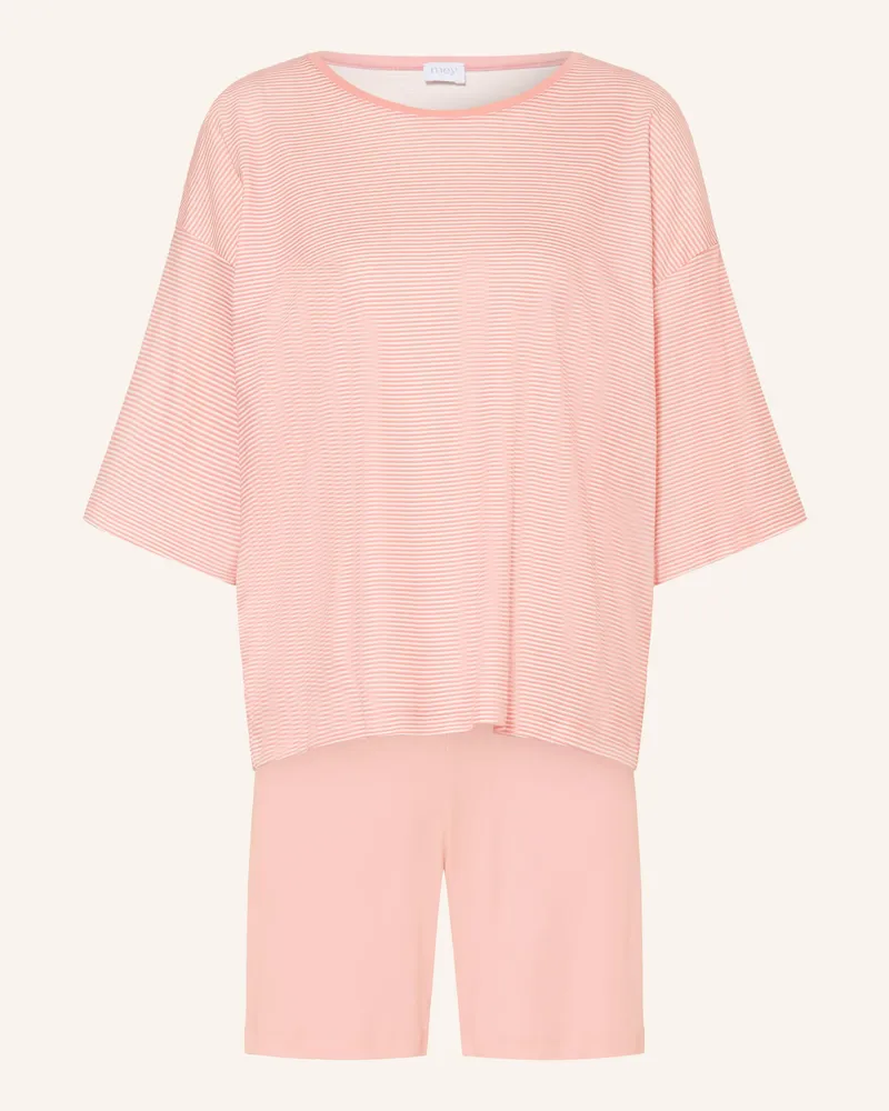 Mey Shorty-Schlafanzug Serie Simple Stripes rosa Rosé