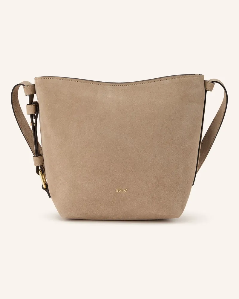 Abro Schultertasche Cosmo Medium Mit Pouch beige Beige