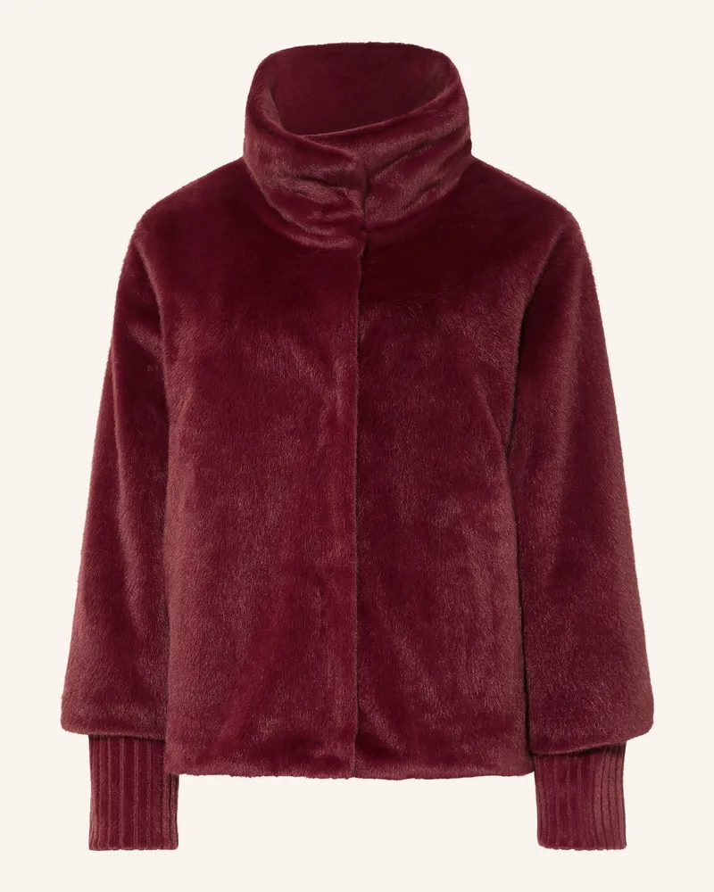 lilienfels Kunstfell-Jacke rot Dunkelrot